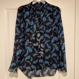 Rachel Zoe Silk Button Down Top